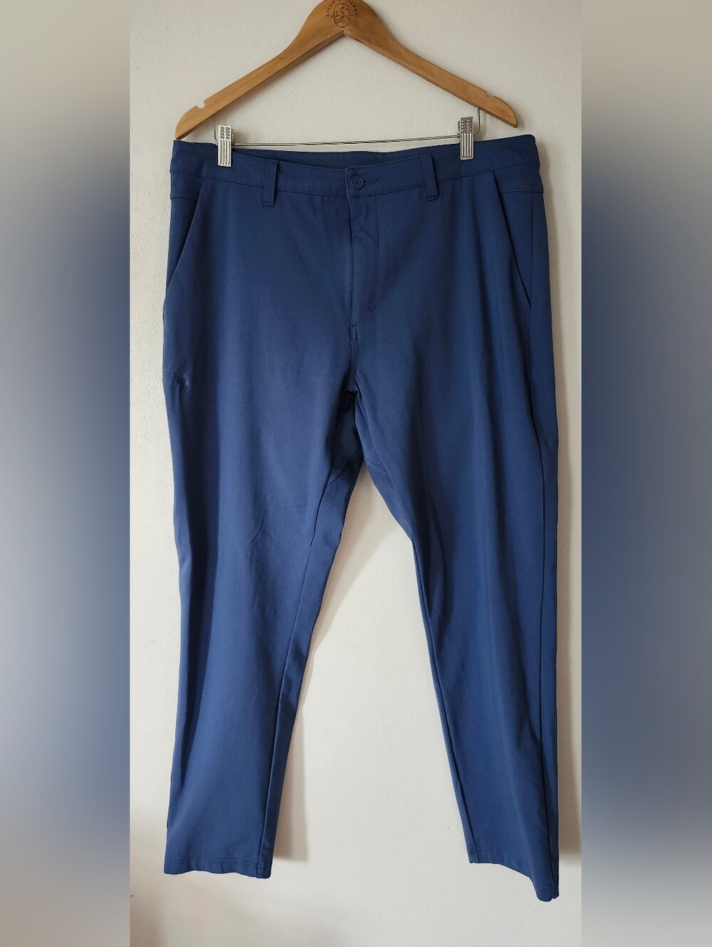 BYLT Premium Basics Everyday Pant 2.0 Men's 40x30 Navy Blue Performance Chino